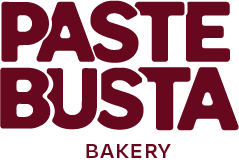 Logo PASTEBUSTA BAKERY en bordó