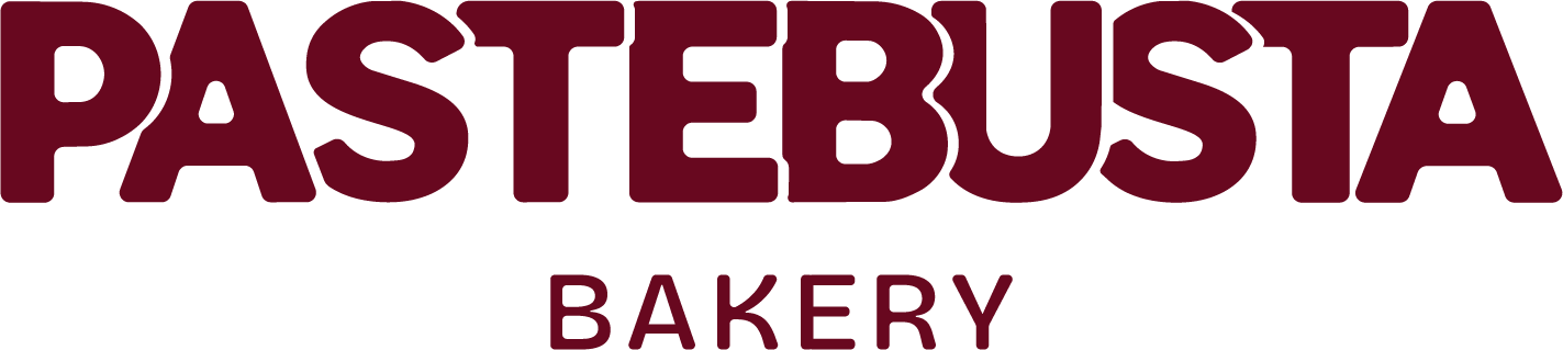 Logo PASTEBUSTA BAKERY en bordó
